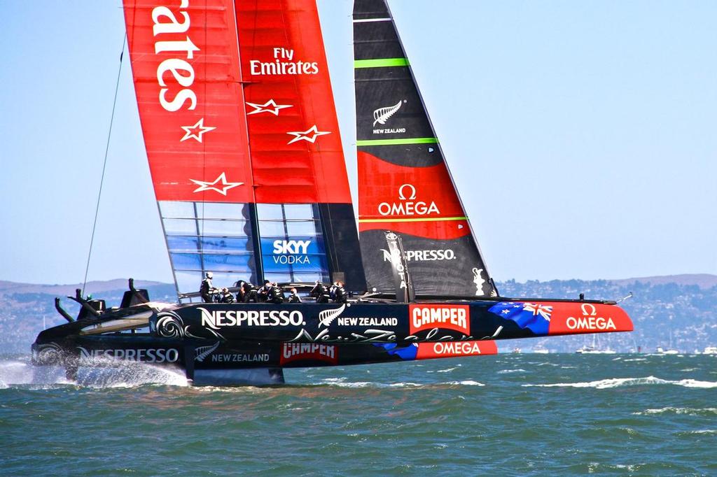 Nespresso are another sponsor returning to back Emirates Team NZ for the 35th America’s Cup © Richard Gladwell www.photosport.co.nz